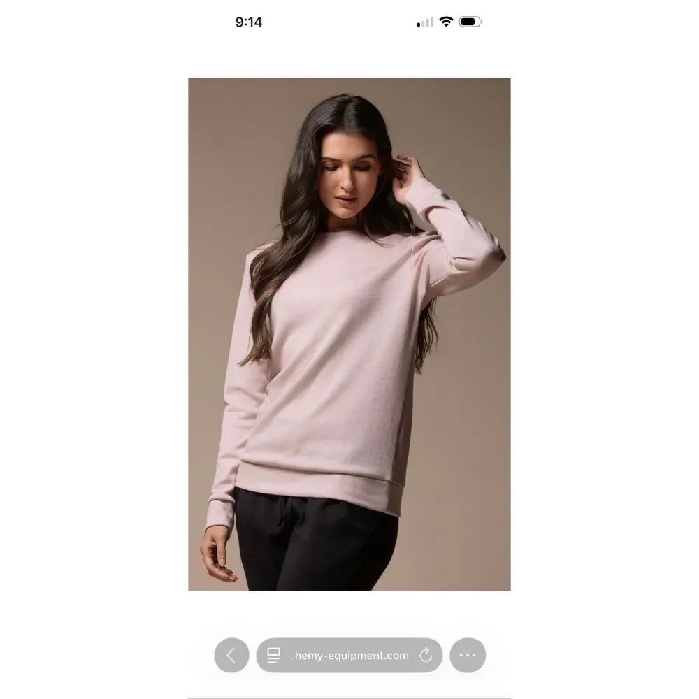 Alchemy Equipment 320 GSM Merino Sweatshirt NWT! New Zealand